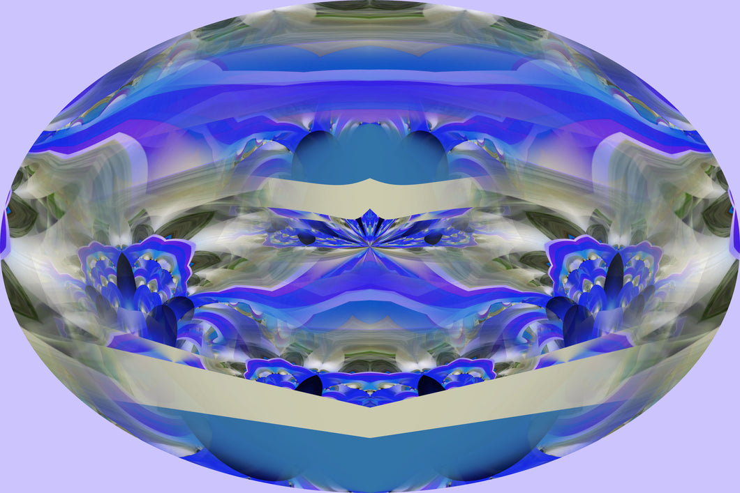 CZ Card - Linarite Powers - Divine Wisdom Flow - by Cuzco Artist Channeler ( Teresa Rubiolo)